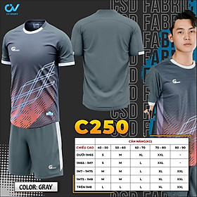 Bộ Quần Áo Bóng Đá Không Logo – RiKi C250