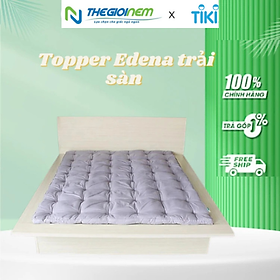 Mua Topper làm mềm nệm  trải sàn Edena - Màu Xám