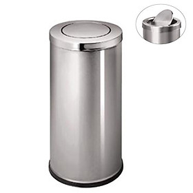 Thùng Rác Inox Nắp Bập Bênh