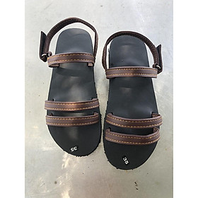 sandal nữ đế đen quai nâu size từ 35 đến 42 khác size ib chọn ( sandal đồng nai)