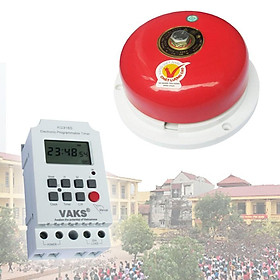 Mua Bộ chuông hẹn giờ trường học - chuông 4 inches 75dB  hẹn giờ 28 lần reo chuông/ngày  điện áp 220AC