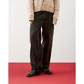 Quần Denim Nam Dark Grey Ống Đứng Form Straight - ROUTINE 10F25DPA035