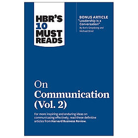 Ảnh bìa HBR's 10 Must Reads: On Communication Vol. 2