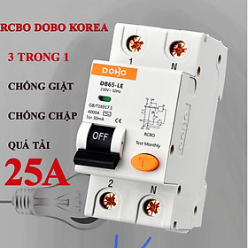 Cầu Dao Chống Giật 2 Pha Dobo Electric Korea (25A - 30mA) - Trắng