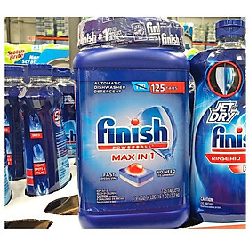 Viên rửa bát finish allin max hộp 125 viên VIÊN TỔNG HỢP 10 TRONG 1