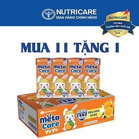 Mua 11 lốc tặng 1 Sữa nước Nutricare MetaCare Yoyo vị chua hương CAM 1 tỷ