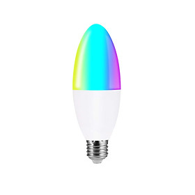 Bóng Đèn LED Dạng Nến RGB+W Thông Minh Điều Khiển Từ Xa Bằng Wifi Điện Thoại Với Hệ Thống Tương Thích V16-S E27 (6W)