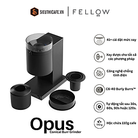 Mua Máy xay cà phê Fellow Opus lưỡi hình nón - Xay Esppresso đến Cold brew - Màu Đen - Bảo hành 2 năm   Hàng Chính Hãng  
