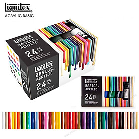 Màu Acrylic Liquitex Basic Set 24x22ml - hộp clear box