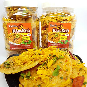 Cơm cháy khô gà loại 1 ( Giòn ngon - đậm vị ) thương hiệu Nàng Khô - 1 Kí ( 2 Hũ 530 gram )