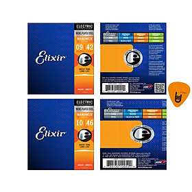 Mua Elixir 12002  12052 - Bộ Dây Đàn Guitar Điện - Chính Hãng (Electric Strings Phủ Lớp Nanoweb) - Kèm Móng Gảy DreamMaker