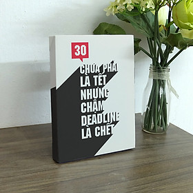 Tranh để bàn slogan tạo động lực Cocopic TPV005-DB 30 chưa phải là tết