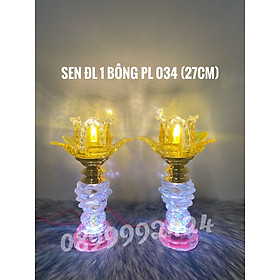 Mua ĐÈN THỜ PHA LÊ CAO CẤP 034 (27 CM) 1 CẶP