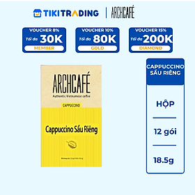 Cà phê Cappuccino Sầu Riêng Archcafé (hộp 12 gói x 18.5g)