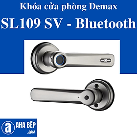 Khóa cửa phòng Demax SL109 SV - Bluetooth. Hàng Chính Hãng