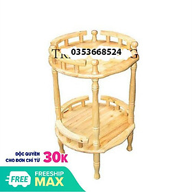 Mua Kệ để bình nước 2 tầng bằng gỗ tự nhiên tiện dụng an toàn gọn gàng