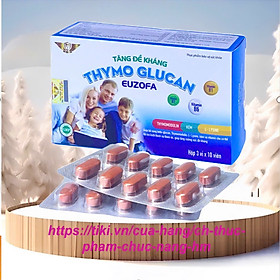 TĂNG ĐỀ KHÁNG THYMO GLUCAN EUZOFA , hộp 30 viên – Hỗ Trợ Giúp Bổ Sung Thymomodulin, L-Lysine, Kẽm Và Vitamin Cho Cơ Thể