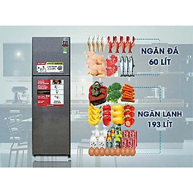Tủ lạnh Sharp Inverter 253 lít SJ-X281E-DS - Hàng Chính Hãng