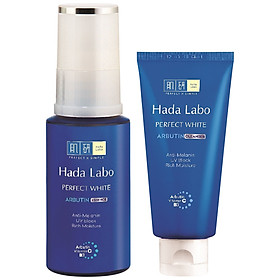 Tinh Chất Dưỡng Trắng Tối Ưu Hada Labo Perfect White Essence (30g) + Tặng Kem Rửa Mặt Dưỡng Trắng Tối Ưu Hada Labo Perfect White (25g)