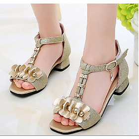 Sandal Cao Gót Bé Gái Thời Trang từ 3 đến 13 tuổi - D51