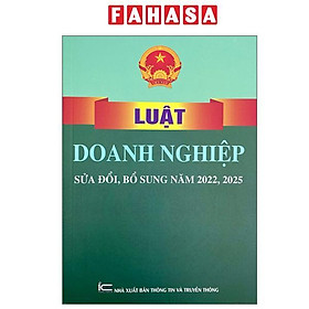Sách - Luật Doanh Nghiệp (Sửa Đổi, Bổ Sung Năm 2022, 2025)