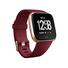 Fitbit Versa Smart Watch, Black/Black Aluminium, One Size (S & L Bands Included)