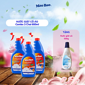 Combo 03 Chai Nước Giặt Cổ Áo Mao Bao 600ml