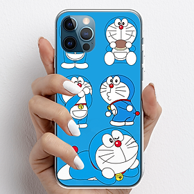 Ốp lưng cho iPhone 12 Pro, iPhone 12 Promax nhựa TPU mẫu Doraemon ham ăn
