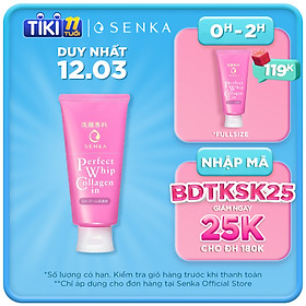 Sữa Rửa Mặt Ẩm Mịn Và Săn Chắc Da Senka Perfect Whip Collagen In 14839 (120g)