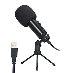 USB Microphone Plug & Play Computer Recording Mic Echo Adjustment for Laptop PC Online Meeting Chatting Studio Recording