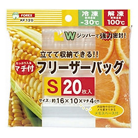 Set túi Zip đựng thực phẩm có khóa zip cao cấp tiện dụng ( có 3 SIZE ) - Hàng nội địa Nhật Bản