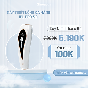 Máy Triệt Lông Mini Triệt Lông Cá Nhân DR GLATT IPL Pro 3.0