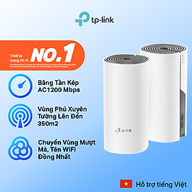 Bộ Phát Wifi Mesh TP-Link Deco M4 (2-pack)  Băng Tần Kép MU-MIMO AC1200 - Hàng Chính Hãng