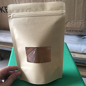 Mua 1kg zip giấy cửa sổ đựng 2 Lạng bột ( size 15x22)