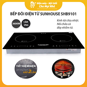 Bếp Điện Từ Đôi Âm Sunhouse SHB9101 - Hàng chính hãng