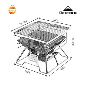 Bếp nướng dã ngoại xếp gọn Campingmoon X-Two