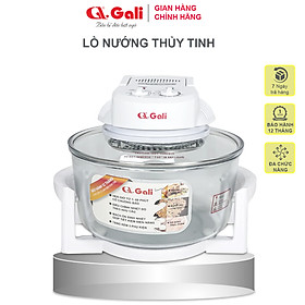 Lò nướng thủy tinh đa năng Gali 17 lít 1300w, hàng chính hãng bảo hành 12 tháng, tặng kèm 10 phụ kiện tiện lợi