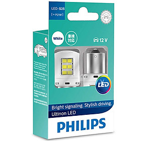 Bóng Đèn tín hiệu báo lùi Ô tô, Xe hơi Philips Ultinon LED 11498ULWX2 12V 6000K Trắng