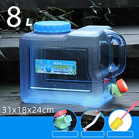 Camping Water Storage Jug Water Bottle Carrier with Handle Water Container for Bathing