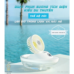 Mua Quạt Phun Sương Tích Điện SX-HF01 - Kiểu Dáng Du Thuyền - Khếch Tán Tinh Dầu  Tạo Ẩm - Pin Sạc Tích Điện