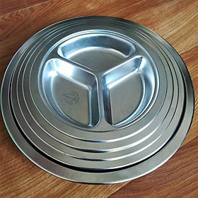 Mua Khay Inox Tròn 3 Ngăn Đựng Cơm 20cm 24cm 26cm