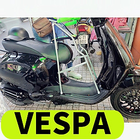 Ghế ngồi xe Vespa cho bé , GHẾ GA XẾP SẮT SƠN TĨNH ĐIỆN