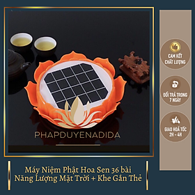 Mua Máy nghe Niệm Phật A Di Đà dùng năng lượng mặt trời hình Hoa Sen Tiếng Việt