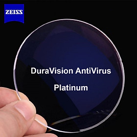 Tròng kính đơn tròng đánh Zeiss chống ánh sáng xanh DuraVision AntiVirus Platinum UV
