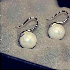 Hoa tai móc bạc ngọc trai - nhỏ