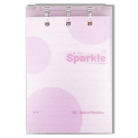 Sổ Lò Xo A7 - Kẻ Ngang - 120 Trang - Depai A7-08-3-4-7 - Sparkle - Hồng