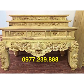 Mua sập thờ tam cấp gỗ mít ta