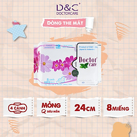 Băng vệ sinh thảo dược Doctor Care ban ngày 24cm the mát tự tin cả ngày dài