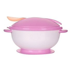 Bát ăn dặm chống đổ kèm thìa cảm ứng nhiệt UP5026YH