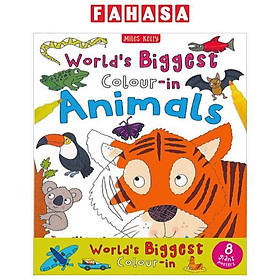 Sách ngoại văn: World's Biggest Colour-In: Animals (8 Giant Posters)